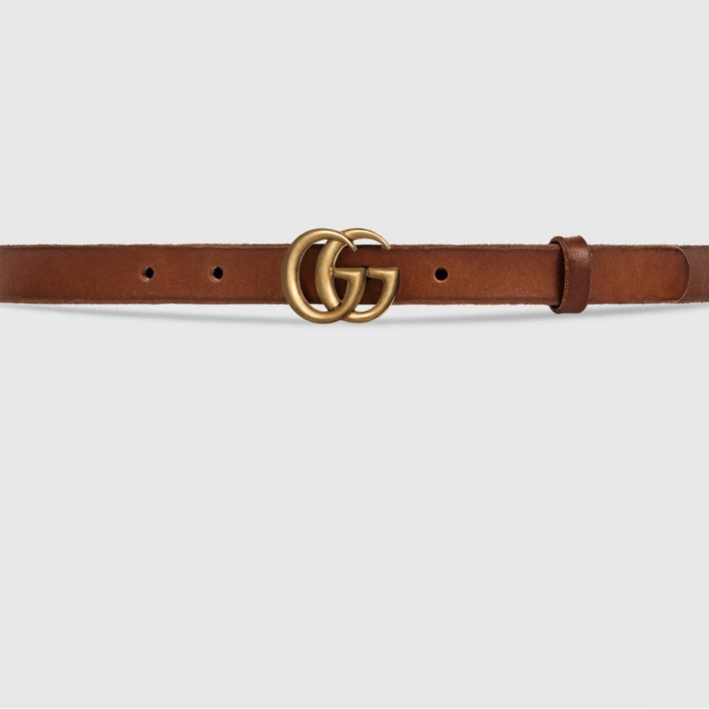 Gucci brown leather belt